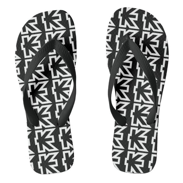 Laos Kip Lao / Laotian Money Sign Flip Flops (Footbed)