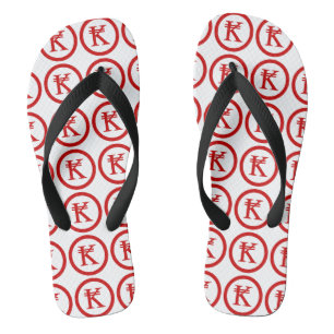 Laos Kip Lao / Laotian Money Sign Flip Flops