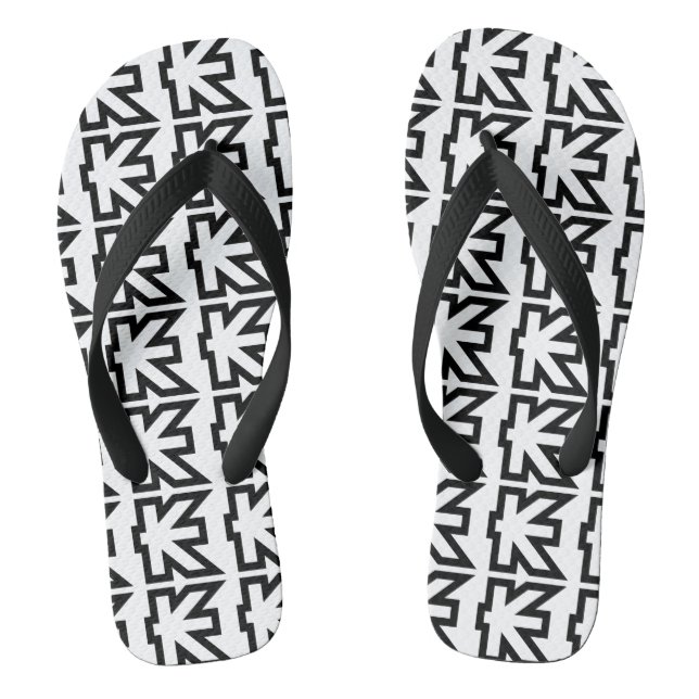 Laos Kip Lao / Laotian Money Sign Flip Flops (Footbed)