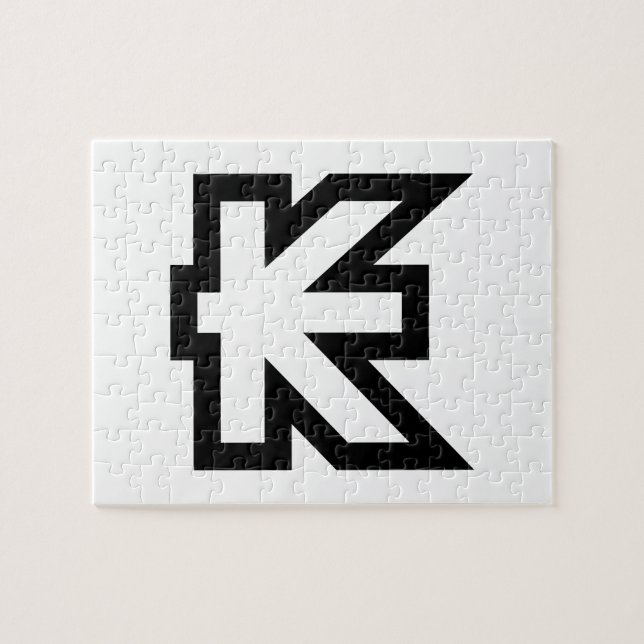 Laos Kip Lao / Laotian Money Sign Jigsaw Puzzle (Horizontal)