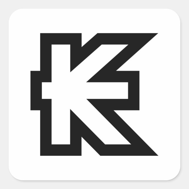 Laos Kip Lao / Laotian Money Sign Square Sticker (Front)