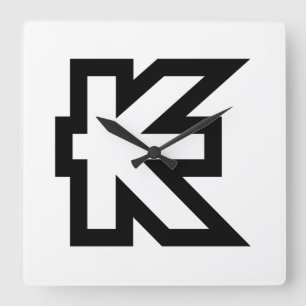 Laos Kip Lao / Laotian Money Sign Square Wall Clock