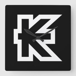 Laos Kip Lao / Laotian Money Sign Square Wall Clock