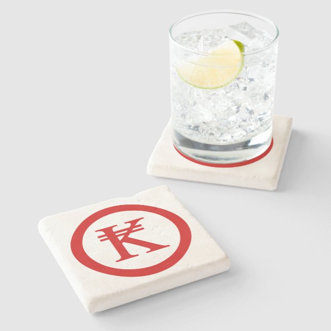 Laos Kip Lao / Laotian Money Sign Stone Coaster (Side)