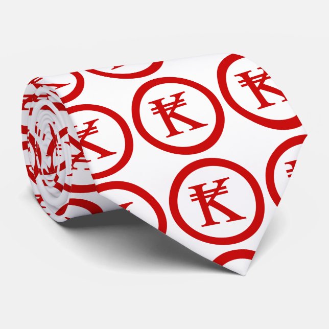 Laos Kip Lao / Laotian Money Sign Tie (Rolled)