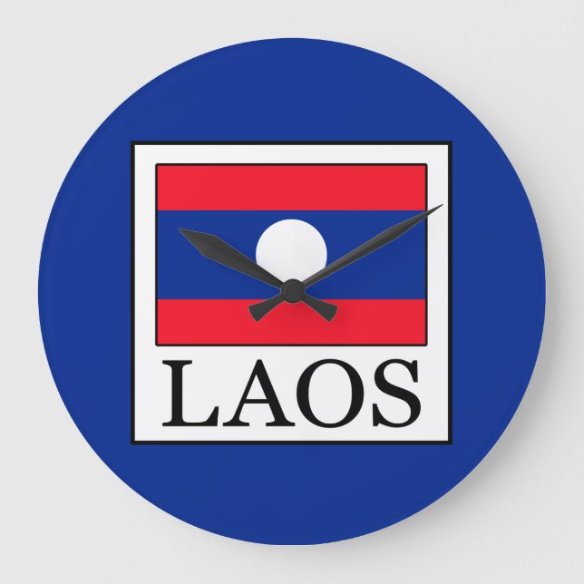 Laos Large Clock (Front)