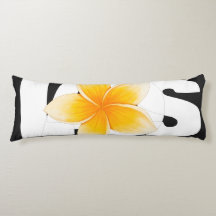 Laos Love Frangipani Flower Black and White