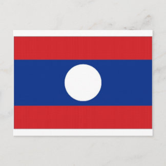 Laos National Flag Postcard