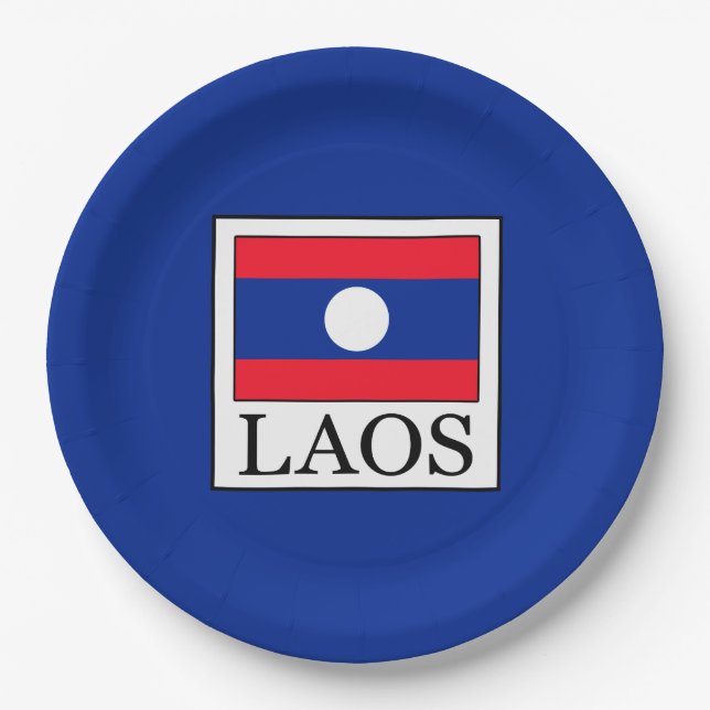 Laos Paper Plate (Front)