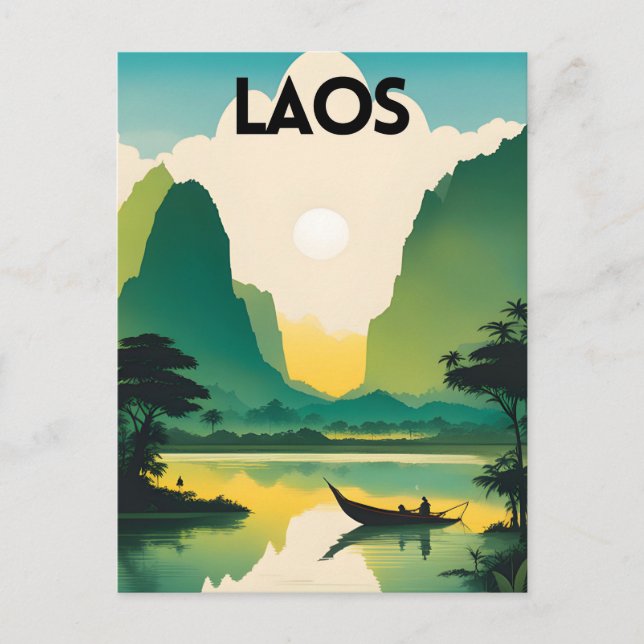 Laos Travel Postcard (Front)