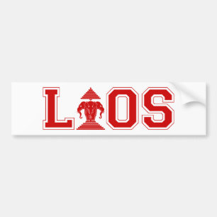 LAOS UNIVERSITY BUMPER STICKER