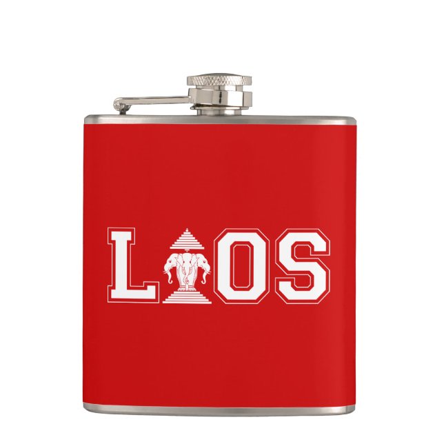 LAOS UNIVERSITY HIP FLASK (Front)