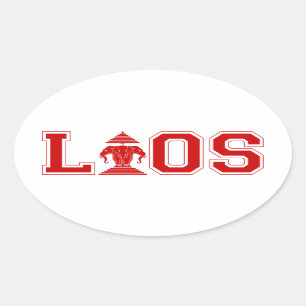 LAOS UNIVERSITY OVAL STICKER