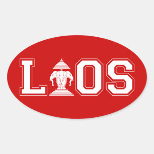 LAOS UNIVERSITY OVAL STICKER