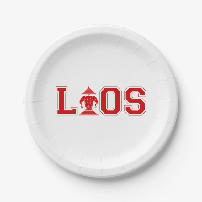 LAOS UNIVERSITY PAPER PLATE (Front)