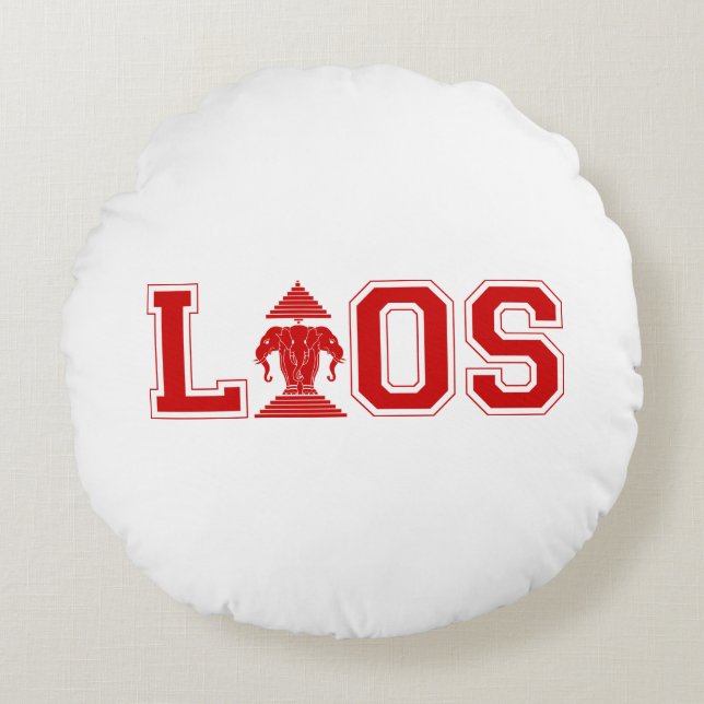 LAOS UNIVERSITY ROUND CUSHION (Front)
