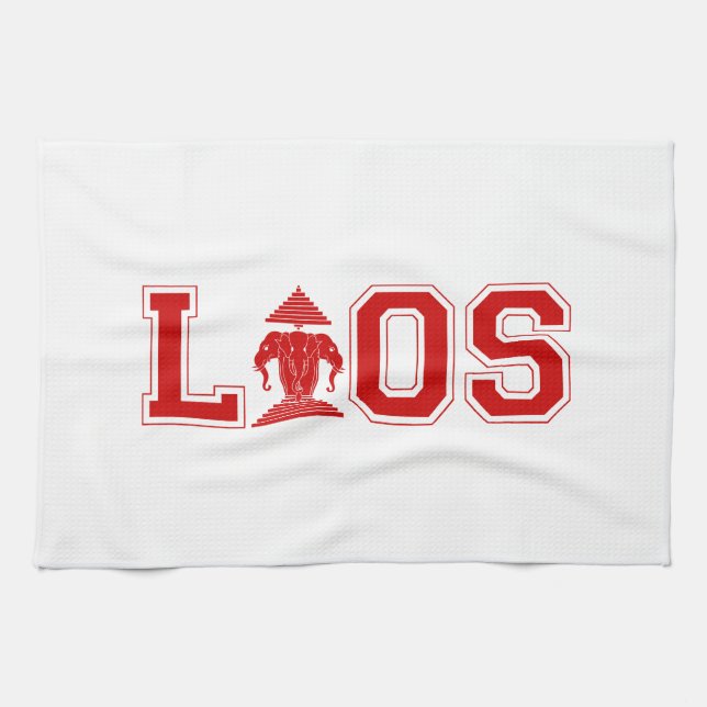 LAOS UNIVERSITY TEA TOWEL (Horizontal)
