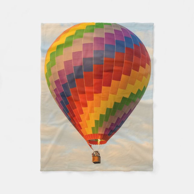 Laos, Vang Vieng. Hot air balloon Fleece Blanket (Front)