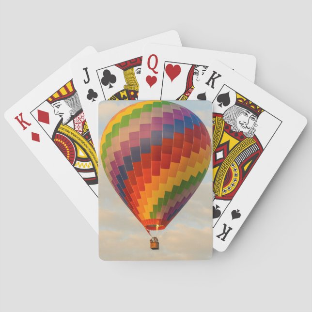 Laos, Vang Vieng. Hot air balloon Playing Cards (Back)
