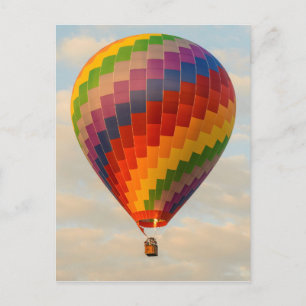 Laos, Vang Vieng. Hot air balloon Postcard