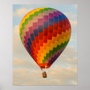 Laos, Vang Vieng. Hot air balloon Poster