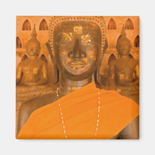 Laos, Vientiane, one of 6840 Buddha images in Magnet