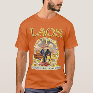 Laotian 3 Headed Elephant Erawan Buddhist Laos  T-Shirt