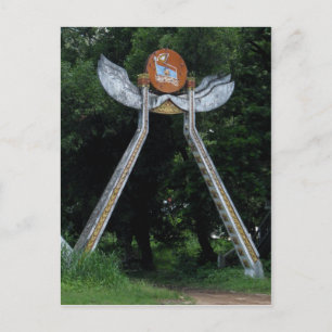 Laotian Gate Postcard