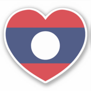 Laotian Heart Flag