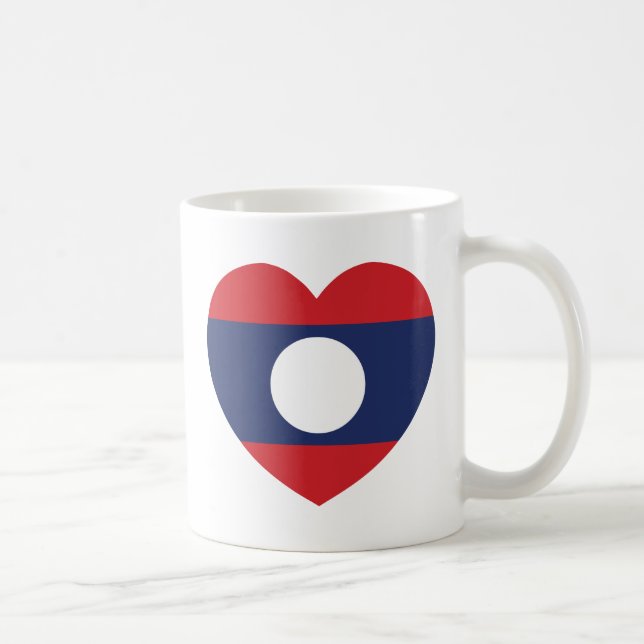Laotian Heart Flag Coffee Mug (Right)