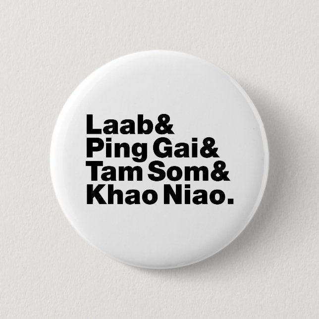 Laotian Street Food 6 Cm Round Badge (Front)