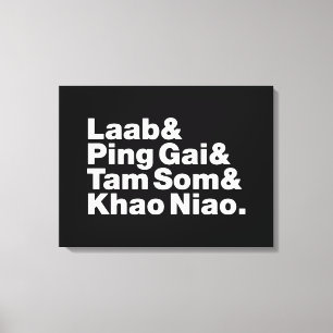 Laotian Street Food Canvas Print