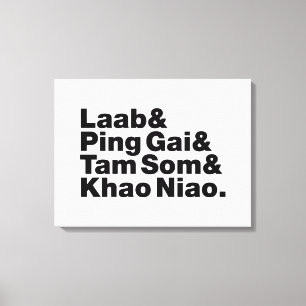 Laotian Street Food Canvas Print