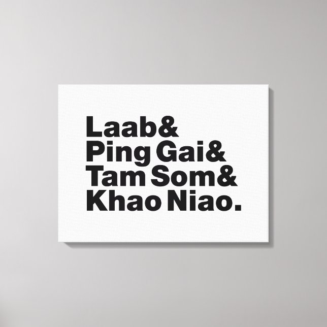 Laotian Street Food Canvas Print (Front)