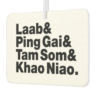 Laotian Street Food Car Air Freshener