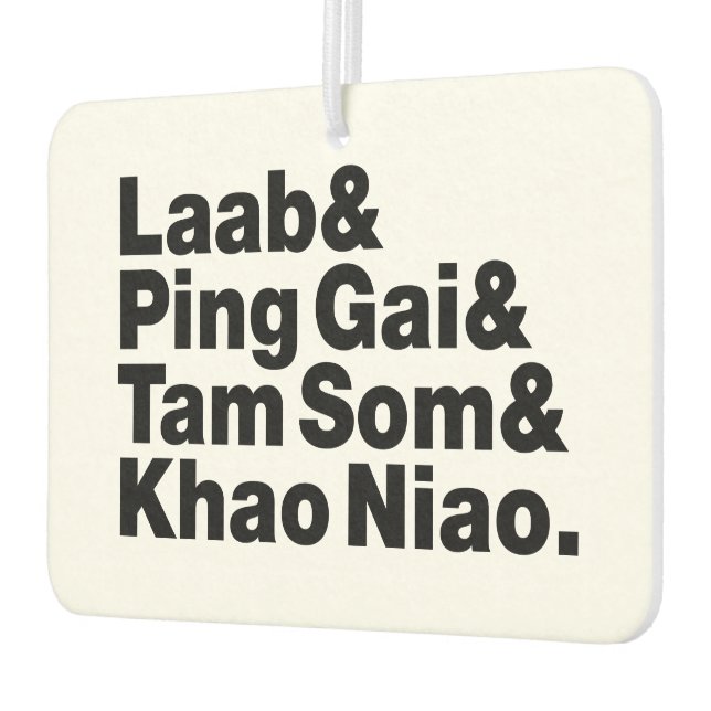 Laotian Street Food Car Air Freshener (Left)