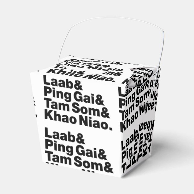 Laotian Street Food Favour Box (Front Side)