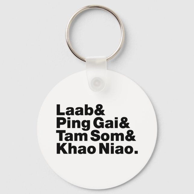 Laotian Street Food Key Ring (Front)