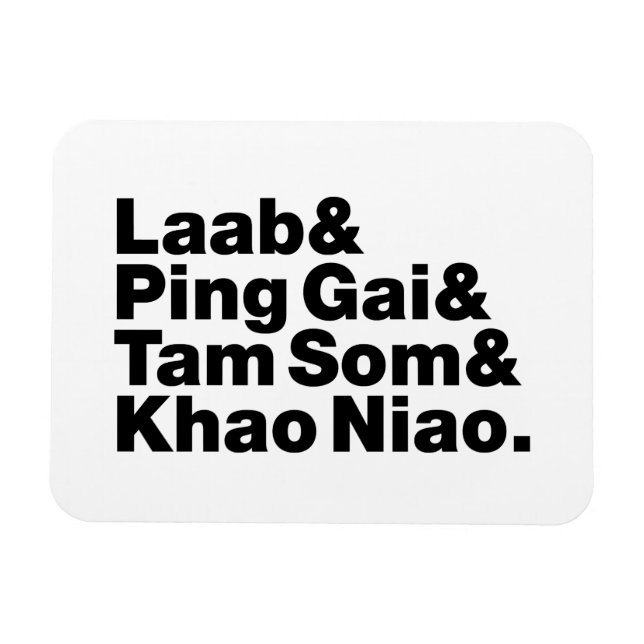 Laotian Street Food Magnet (Horizontal)