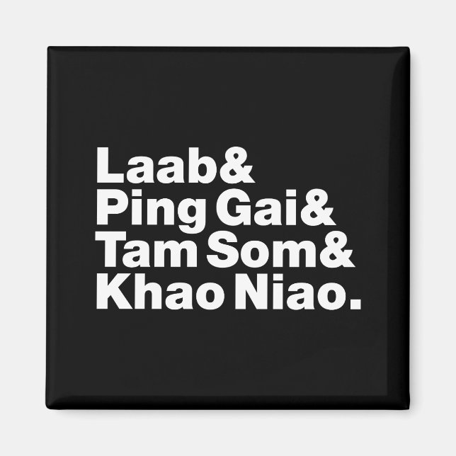 Laotian Street Food Magnet (Front)