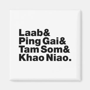 Laotian Street Food Magnet