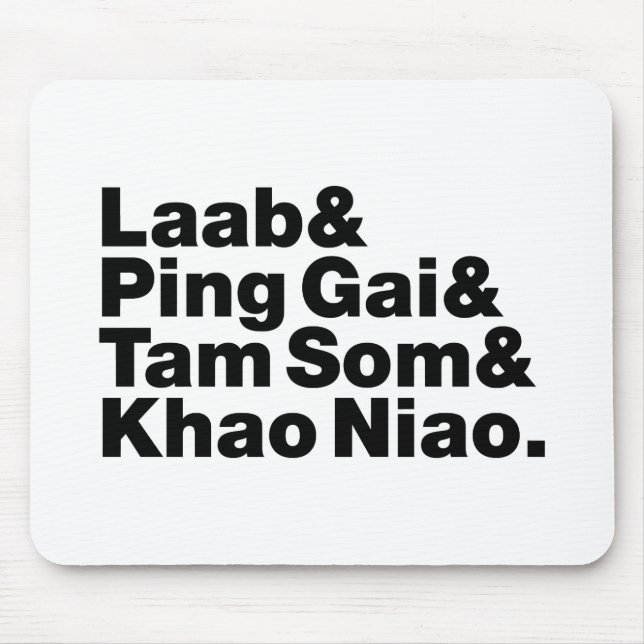 Laotian Street Food Mouse Mat (Front)