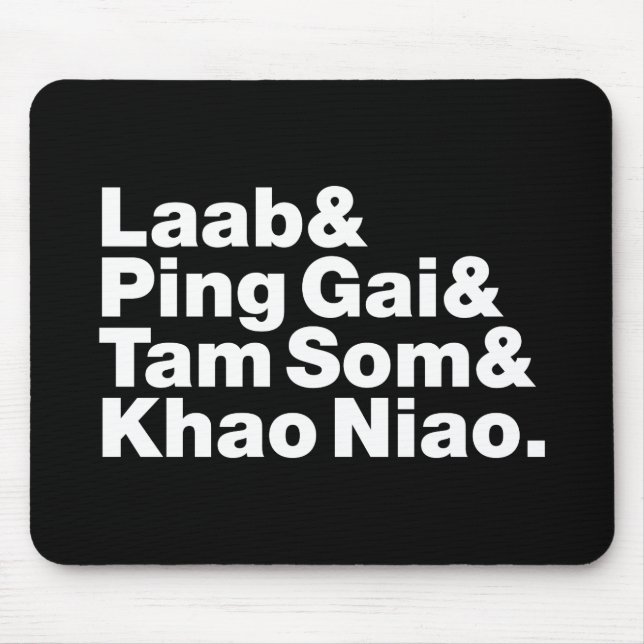 Laotian Street Food Mouse Mat (Front)