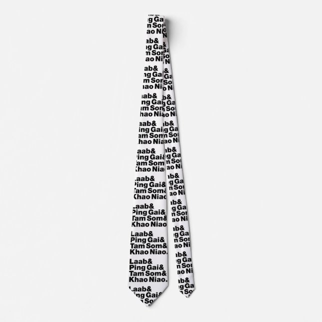 Laotian Street Food Tie (Front)