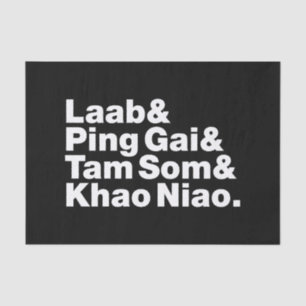 Laotian Street Food Tissue Paper