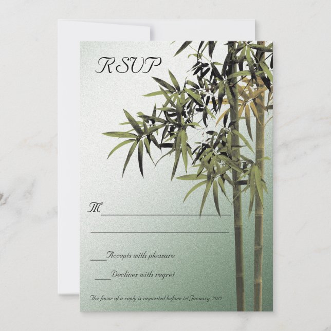 Lap of Nature  - RSVP Cards (Front)