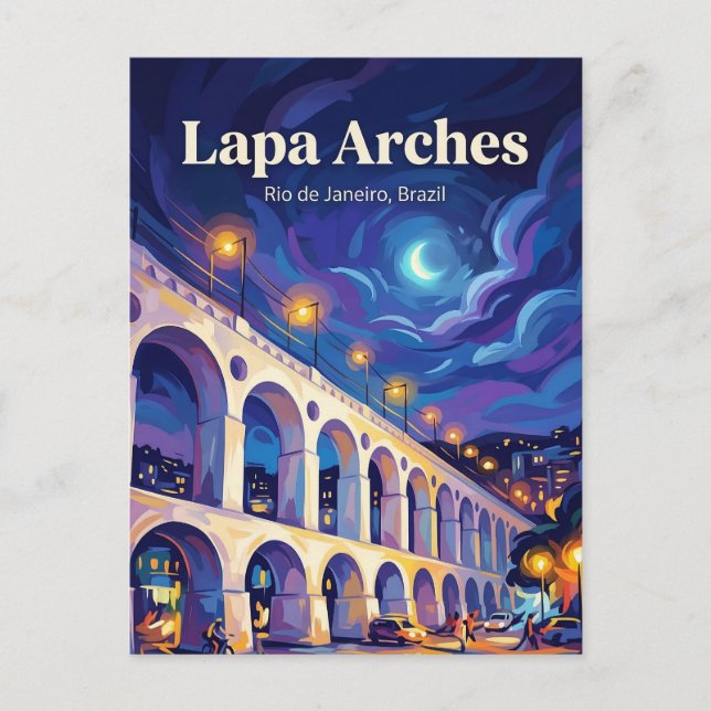 Lapa Arches Brazil Postcard (Front)