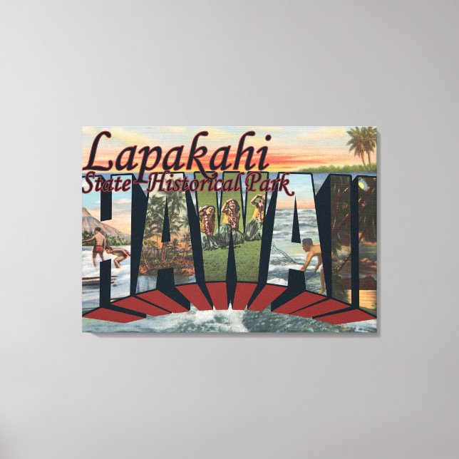 Lapakahi State Historical Park, Hawaii Canvas Print (Front)