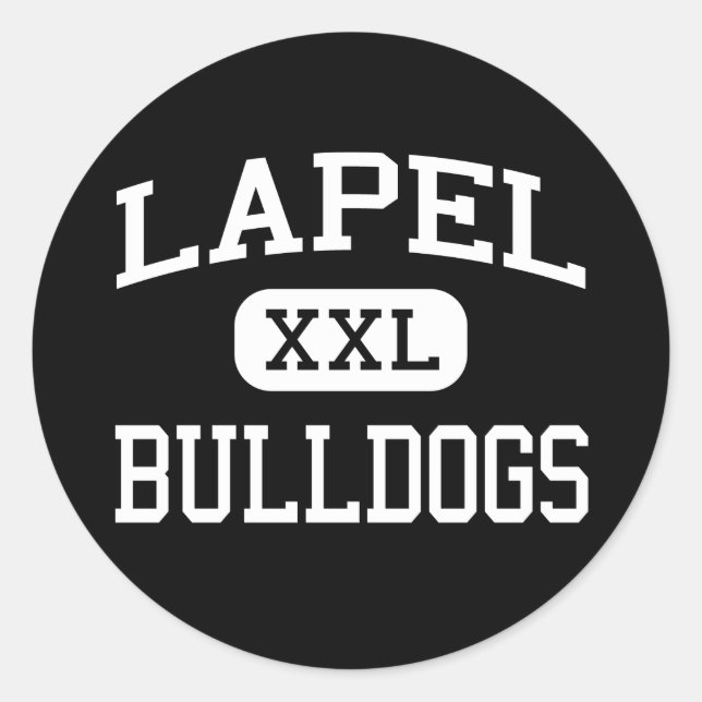 Lapel - Bulldogs - High School - Lapel Indiana Classic Round Sticker (Front)