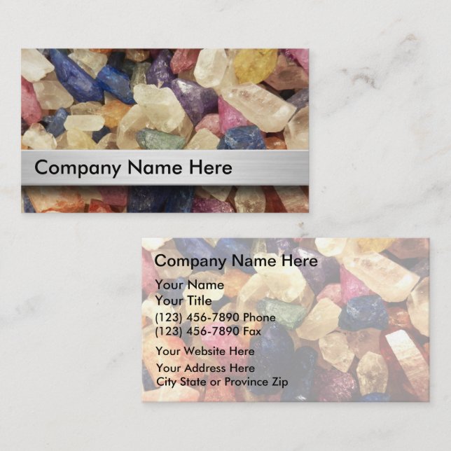 Lapidary Business Cards (Front/Back)